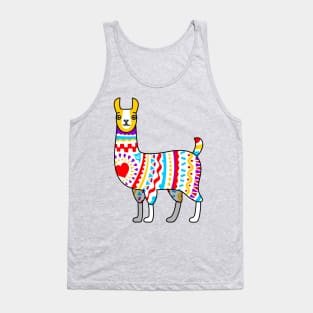 Colorful llama Tank Top